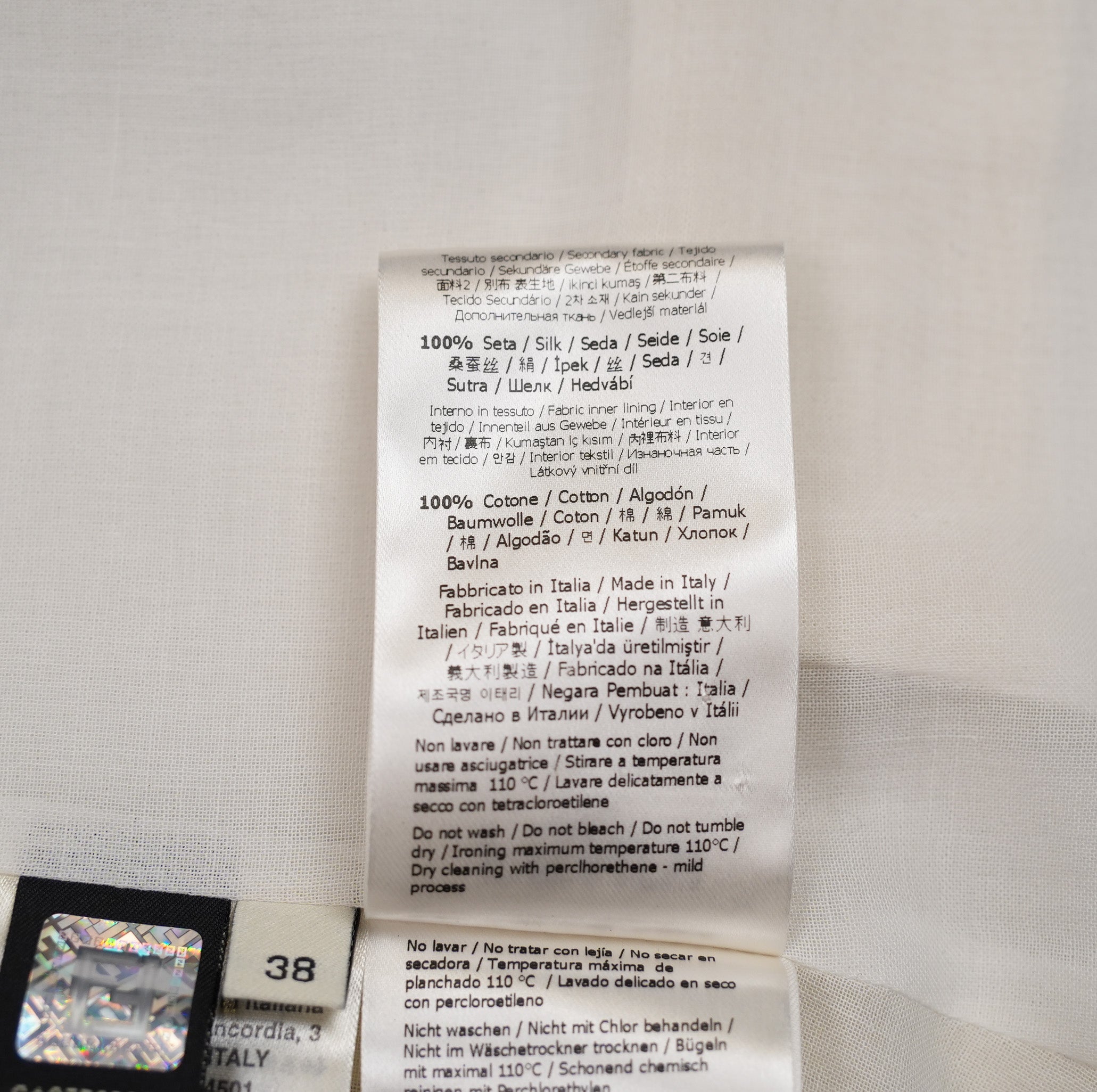 FENDI フェンディ / 21SS ダブルブレストリネンベスト / FT5968-AF79 / size 38 (CREAM) レディース