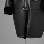 JUNYA WATANABE ジュンヤワタナベ / 25AW COMME des GARÇONS コムデギャルソン オーバーサイズ フェイクレザー ムートン コート / JP-C004 / size L (BLACK) ユニセックス 352210-in-ue