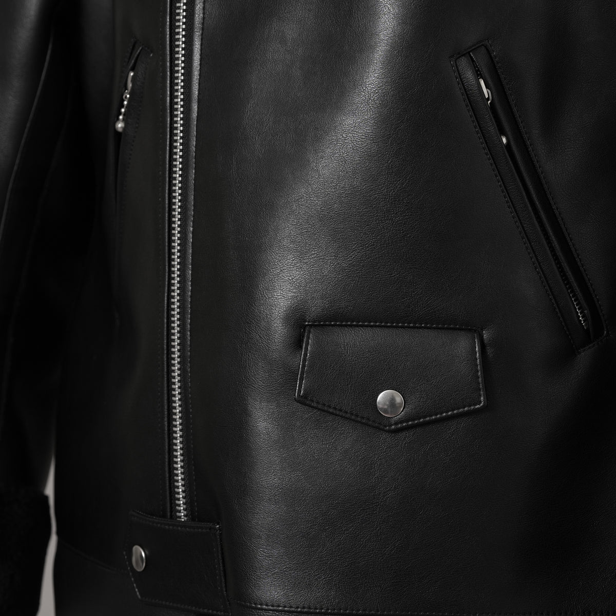 JUNYA WATANABE ジュンヤワタナベ / 25AW COMME des GARÇONS コムデギャルソン オーバーサイズ フェイクレザー ムートン コート / JP-C004 / size L (BLACK) ユニセックス 352210-in-ue