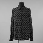 CELINE セリーヌ / 美品 23SS エディ期 ゴーストプリントシャツ 長袖シャツ / 2C813977R / size 39 (BLACK)