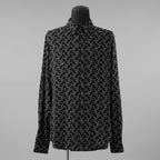 CELINE セリーヌ / 美品 23SS エディ期 ゴーストプリントシャツ 長袖シャツ / 2C813977R / size 39 (BLACK)