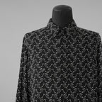 CELINE セリーヌ / 美品 23SS エディ期 ゴーストプリントシャツ 長袖シャツ / 2C813977R / size 39 (BLACK)
