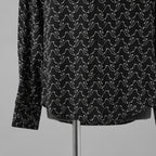 CELINE セリーヌ / 美品 23SS エディ期 ゴーストプリントシャツ 長袖シャツ / 2C813977R / size 39 (BLACK)