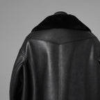 JUNYA WATANABE ジュンヤワタナベ / 25AW COMME des GARÇONS コムデギャルソン オーバーサイズ フェイクレザー ムートン コート / JP-C004 / size L (BLACK) ユニセックス 352210-in-ue