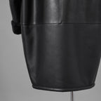 JUNYA WATANABE ジュンヤワタナベ / 25AW COMME des GARÇONS コムデギャルソン オーバーサイズ フェイクレザー ムートン コート / JP-C004 / size L (BLACK) ユニセックス 352210-in-ue