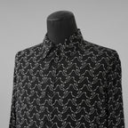 CELINE セリーヌ / 美品 23SS エディ期 ゴーストプリントシャツ 長袖シャツ / 2C813977R / size 39 (BLACK)