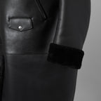 JUNYA WATANABE ジュンヤワタナベ / 25AW COMME des GARÇONS コムデギャルソン オーバーサイズ フェイクレザー ムートン コート / JP-C004 / size L (BLACK) ユニセックス 352210-in-ue