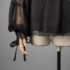 Christian Dior ディオール / 22AW 美品 ボウタイレース ドット柄  ブラウス / 長袖シャツ / 241B61A8168 / size 42 (BLACK) レディース