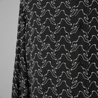CELINE セリーヌ / 美品 23SS エディ期 ゴーストプリントシャツ 長袖シャツ / 2C813977R / size 39 (BLACK)