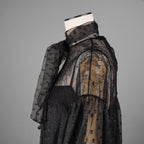 Christian Dior ディオール / 22AW 美品 ボウタイレース ドット柄  ブラウス / 長袖シャツ / 241B61A8168 / size 42 (BLACK) レディース