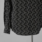 CELINE セリーヌ / 美品 23SS エディ期 ゴーストプリントシャツ 長袖シャツ / 2C813977R / size 39 (BLACK)