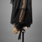 Christian Dior ディオール / 22AW 美品 ボウタイレース ドット柄  ブラウス / 長袖シャツ / 241B61A8168 / size 42 (BLACK) レディース