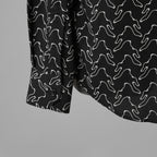 CELINE セリーヌ / 美品 23SS エディ期 ゴーストプリントシャツ 長袖シャツ / 2C813977R / size 39 (BLACK)