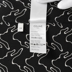 CELINE セリーヌ / 美品 23SS エディ期 ゴーストプリントシャツ 長袖シャツ / 2C813977R / size 39 (BLACK)