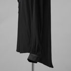 新品 kiryuyrik キリュウキリュウ / 24AW Decine & PaisleyJQD Single Frill Shirt デシン＆ペイズリージャガード シングルフリルシャツ 長袖シャツ / KS-HB13-902 / size M (BLACK)