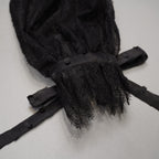 Christian Dior ディオール / 22AW 美品 ボウタイレース ドット柄  ブラウス / 長袖シャツ / 241B61A8168 / size 42 (BLACK) レディース