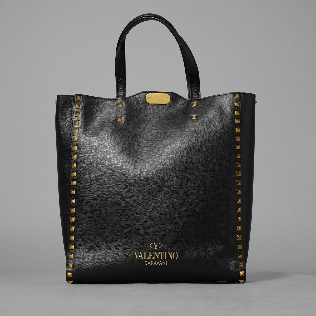 VALENTINO GARAVANI ヴァレンティノ ガラヴァーニ / ロックスタッズ ハンドル バッグ トート / XY2B0B40GFA / BLACK アクセサリー 352206-izm