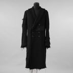 bajra バジュラ / 美品 23AW ループツイードコート ロング コート / 158BC01 / size 3 (BLACK)