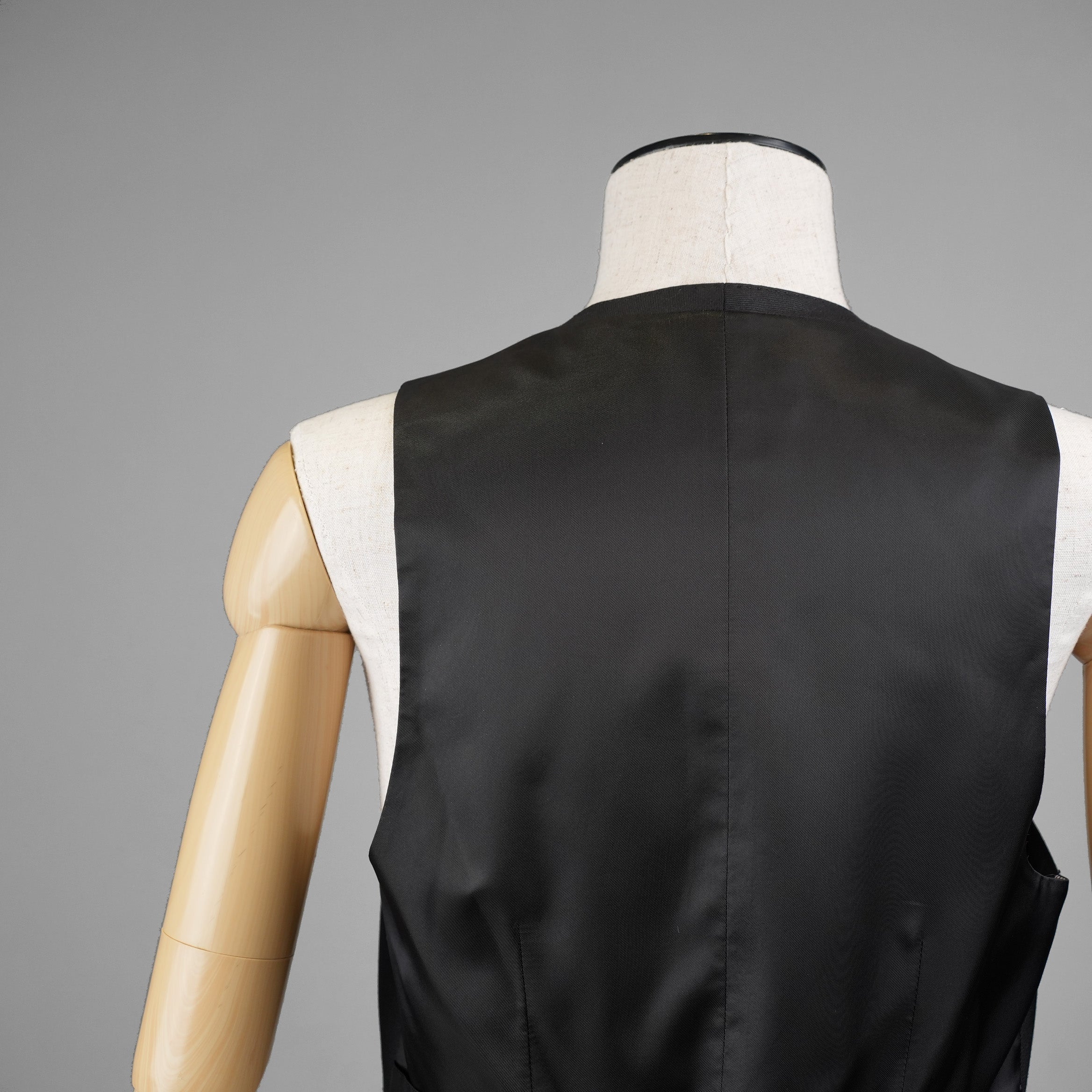 CELINE セリーヌ / 20AW ウールギャバジン Uネック ボタンフロント ベスト ジレ / 21044673D / size 36 (BLACK) レディース