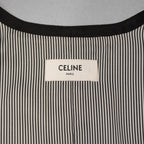 CELINE セリーヌ / 20AW ウールギャバジン Uネック ボタンフロント ベスト ジレ / 21044673D / size 36 (BLACK) レディース