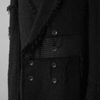 bajra バジュラ / 美品 23AW ループツイードコート ロング コート / 158BC01 / size 3 (BLACK)
