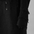 bajra バジュラ / 美品 23AW ループツイードコート ロング コート / 158BC01 / size 3 (BLACK)