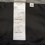 CELINE セリーヌ / 20AW ウールギャバジン Uネック ボタンフロント ベスト ジレ / 21044673D / size 36 (BLACK) レディース
