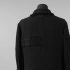 bajra バジュラ / 美品 23AW ループツイードコート ロング コート / 158BC01 / size 3 (BLACK)