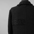 bajra バジュラ / 美品 23AW ループツイードコート ロング コート / 158BC01 / size 3 (BLACK)