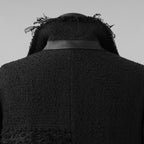 bajra バジュラ / 美品 23AW ループツイードコート ロング コート / 158BC01 / size 3 (BLACK)