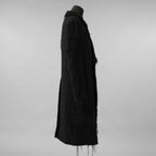 bajra バジュラ / 美品 23AW ループツイードコート ロング コート / 158BC01 / size 3 (BLACK)