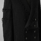 bajra バジュラ / 美品 23AW ループツイードコート ロング コート / 158BC01 / size 3 (BLACK)