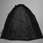 bajra バジュラ / 美品 23AW ループツイードコート ロング コート / 158BC01 / size 3 (BLACK)