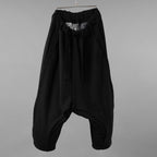 SOSNOVSKA ソスノフスカ / 美品 21AW CLOWN PANTS ドロップクロッチ サルエルパンツ ボリューム パンツ / size M (BLACK)