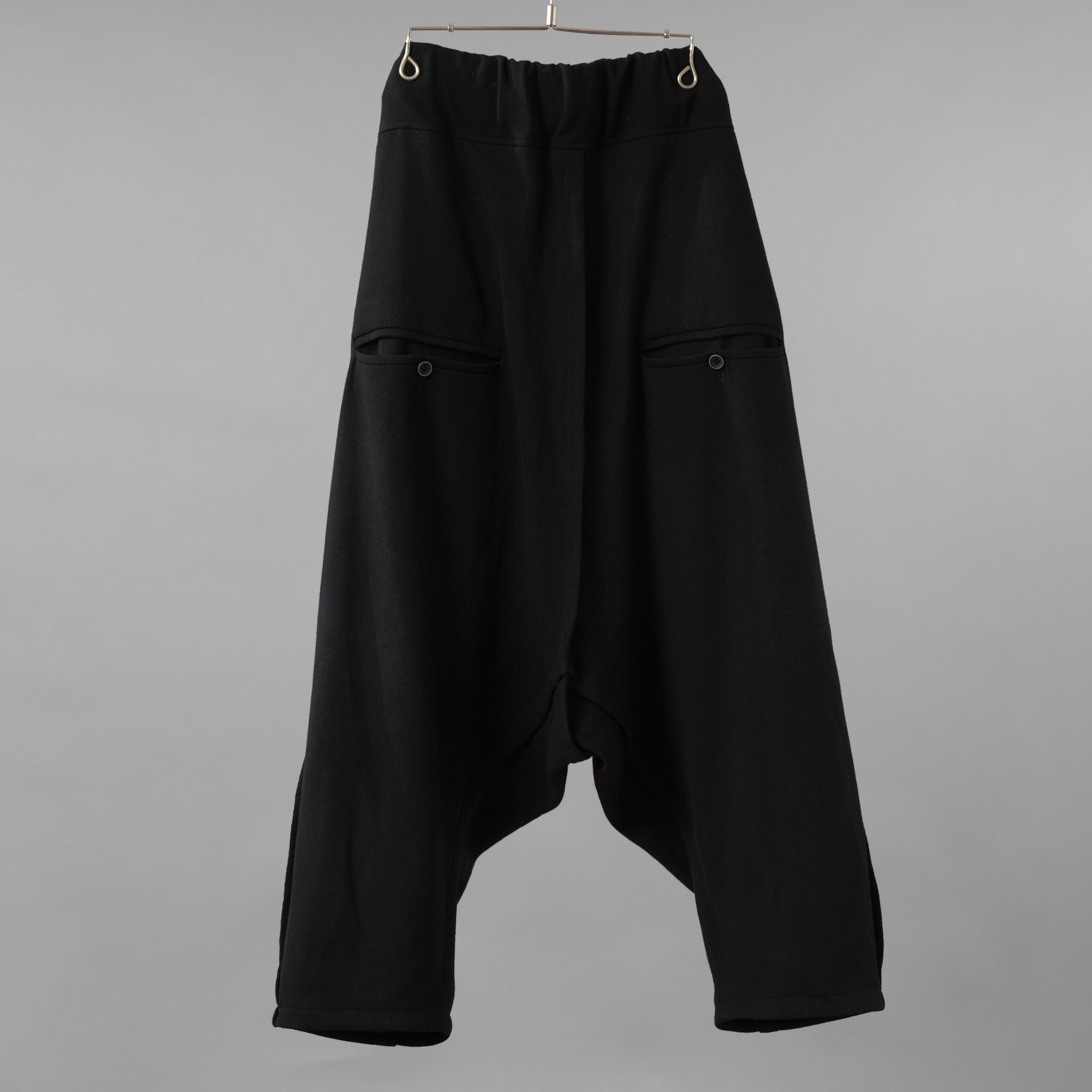 SOSNOVSKA ソスノフスカ / 美品 21AW CLOWN PANTS ドロップクロッチ サルエルパンツ ボリューム パンツ / size M (BLACK)