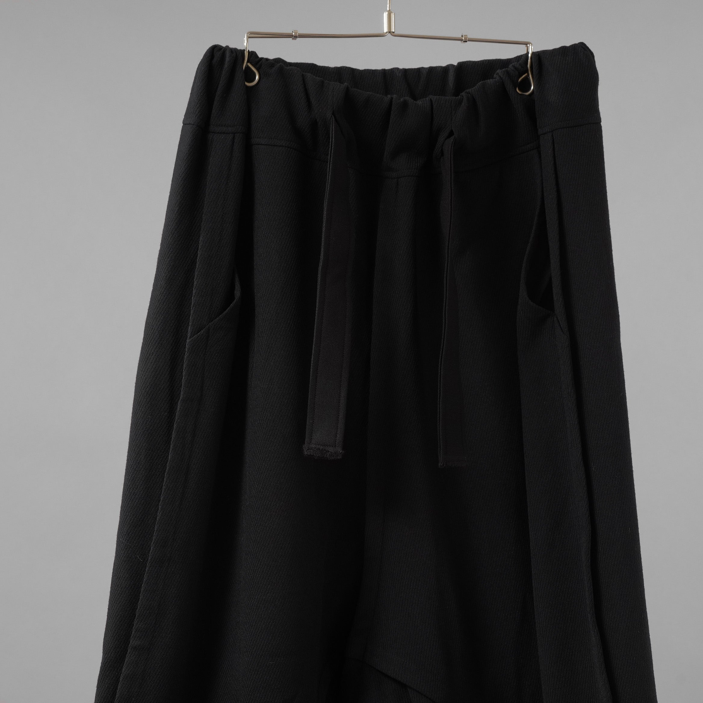 SOSNOVSKA ソスノフスカ / 美品 21AW CLOWN PANTS ドロップクロッチ サルエルパンツ ボリューム パンツ / size M (BLACK)