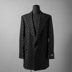 AMIRI アミリ / 25SS 美品  MA QUAD JACQUARD SB BLAZER / 総柄 ジャカード ジャケット / AMSUFJ1084 / size 48 (BLACK)