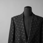 AMIRI アミリ / 25SS 美品  MA QUAD JACQUARD SB BLAZER / 総柄 ジャカード ジャケット / AMSUFJ1084 / size 48 (BLACK)