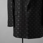 AMIRI アミリ / 25SS 美品  MA QUAD JACQUARD SB BLAZER / 総柄 ジャカード ジャケット / AMSUFJ1084 / size 48 (BLACK)