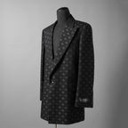 AMIRI アミリ / 25SS 美品  MA QUAD JACQUARD SB BLAZER / 総柄 ジャカード ジャケット / AMSUFJ1084 / size 48 (BLACK)