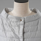 HERNO ヘルノ / 美品 22AW ICONICO EMILIA イコニコ エミリア ダウン ジャケット 半袖 / PI001879D -12614-9409 / size 42 (GRAY) レディース