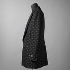 AMIRI アミリ / 25SS 美品  MA QUAD JACQUARD SB BLAZER / 総柄 ジャカード ジャケット / AMSUFJ1084 / size 48 (BLACK)