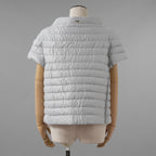 HERNO ヘルノ / 美品 22AW ICONICO EMILIA イコニコ エミリア ダウン ジャケット 半袖 / PI001879D -12614-9409 / size 42 (GRAY) レディース
