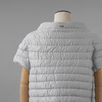 HERNO ヘルノ / 美品 22AW ICONICO EMILIA イコニコ エミリア ダウン ジャケット 半袖 / PI001879D -12614-9409 / size 42 (GRAY) レディース