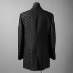 AMIRI アミリ / 25SS 美品  MA QUAD JACQUARD SB BLAZER / 総柄 ジャカード ジャケット / AMSUFJ1084 / size 48 (BLACK)