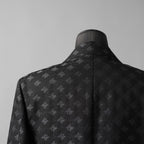 AMIRI アミリ / 25SS 美品  MA QUAD JACQUARD SB BLAZER / 総柄 ジャカード ジャケット / AMSUFJ1084 / size 48 (BLACK)
