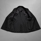 AMIRI アミリ / 25SS 美品  MA QUAD JACQUARD SB BLAZER / 総柄 ジャカード ジャケット / AMSUFJ1084 / size 48 (BLACK)