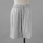 HERNO ヘルノ / 美品 24SS サテン ドローストリングショートパンツ パンツ / PI001879D -12614-9409 / size 40 (GRAY) レディース