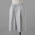 HERNO ヘルノ / 美品 24SS サテン ドローストリングショートパンツ パンツ / PI001879D -12614-9409 / size 40 (GRAY) レディース