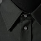 FENDI フェンディ / 24AW 美品 ロゴボタン ミリタリー ウールシャツ / 長袖シャツ / FW1319A5CH / size 48 (OLIVE GREEN)